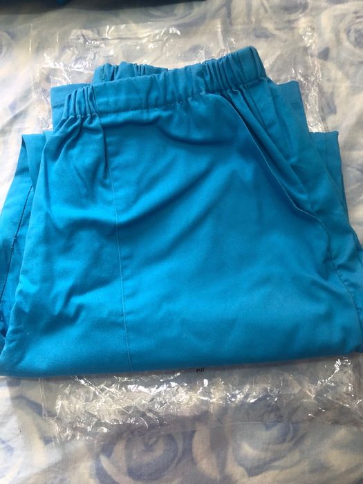 Pantaloni personal medical , unisex , turcoaz , XXL