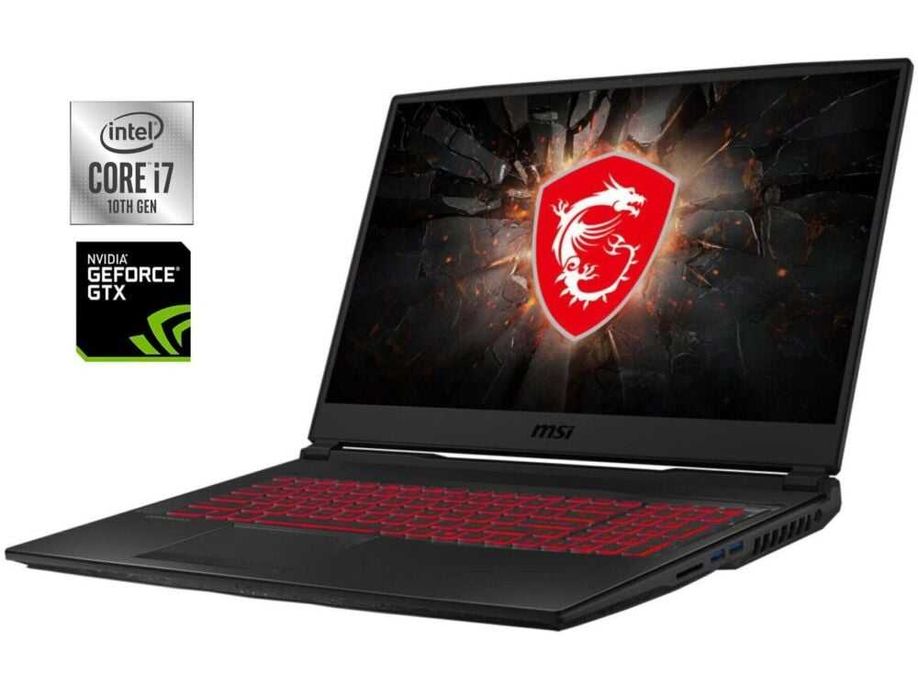 MSI LEOPARD GL75 игровой ноутбук  17.3 video card 6gb ssd 512gb ddr 16