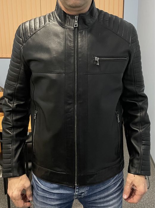 Продавам Ново Модерно Кожено яке от естествена кожа