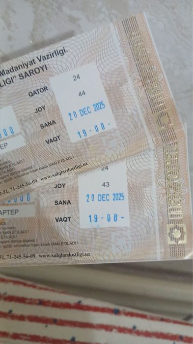 Setora konsertiga bilet bor