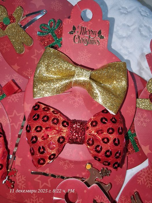 Детски коледни аксесоари за коса