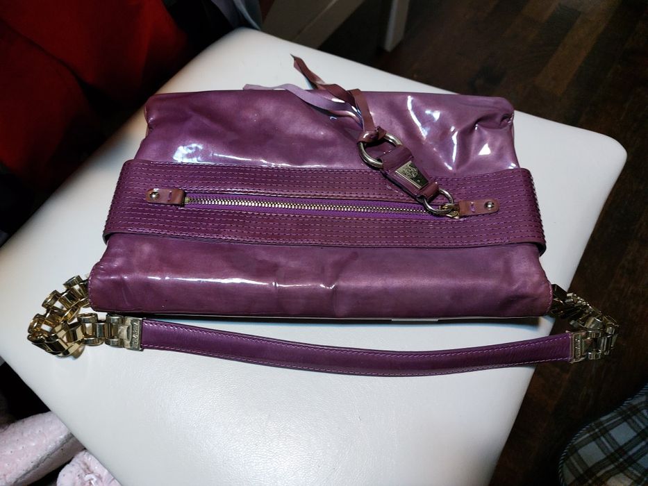 Сумка-клатч фиолетовая
