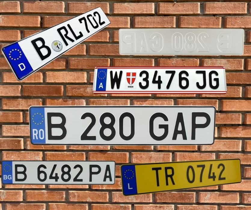Numere auto - placute auto ornamentale