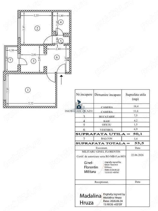 Apartament 2 Camere Decomandat Aparatorii Patriei