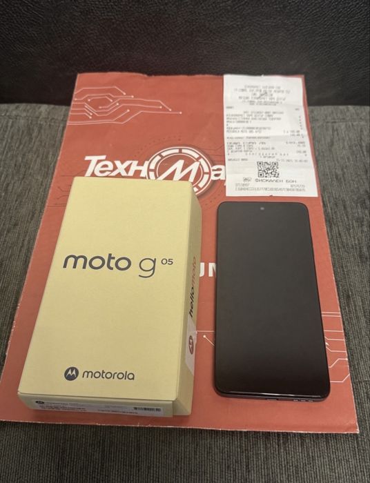 ЧИСТО НОВ 128GB Motorola g05 Техномаркет Гаранция 2027г. Green