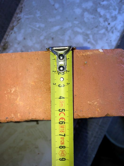 Плътна керамична фасадни тухли единичка ~ 700 No