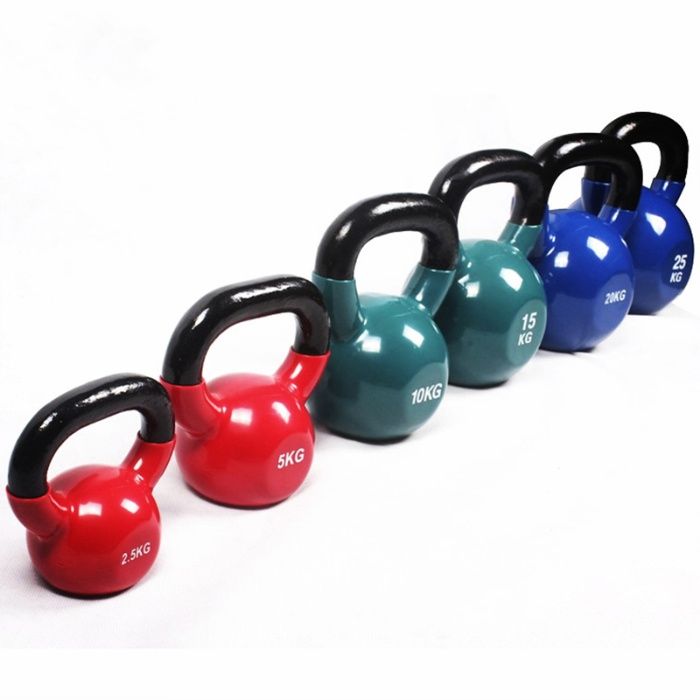 Пудовките Kettlebells с Винил 4 - 20 кг, Пудовка за Кросфит , Гири