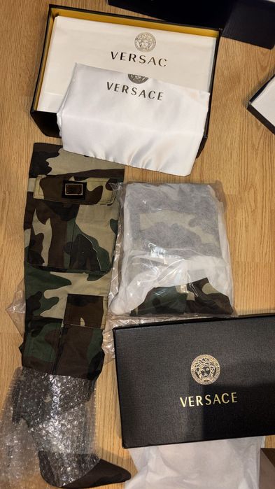 Cizme camouflage army Versace