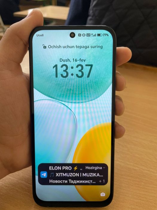 Honor X6c 128 8 yangi holati 120grsliekran  garantiyasi bor full abmen