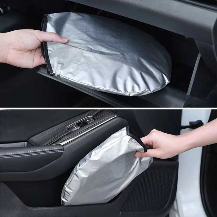 Parasolar AUTO Parbriz Dedicat BMW Seria 5 G30 140x70cm, Ultra Pliabil