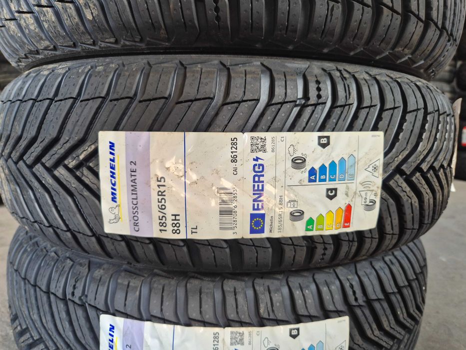 4 Anvelope M+S VARA IARNA 4Sezoane - 185/65/15 88H - Michelin Cross Climate 2 - NOU - DOT 4823 !