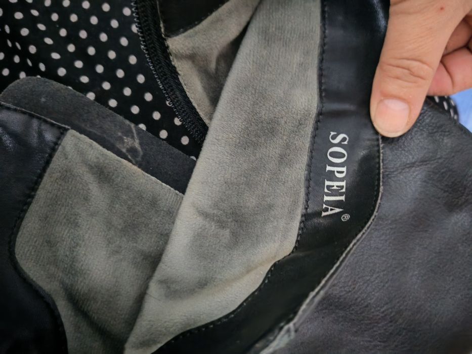 Продам сапоги кожанные