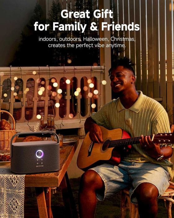 Караоке машина с дисплей и екран за текст на песен, 2 микрофона, 140W