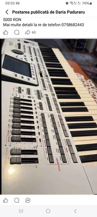 KORG PA3x varianta scurtă