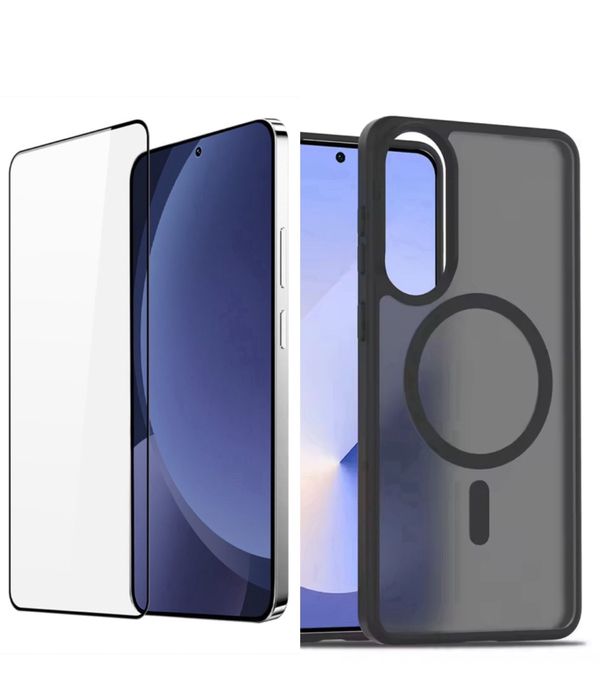 Samsung S25 S25 EDGE PLUS ULTRA - Husa Magsafe Mata + Folie Sticla