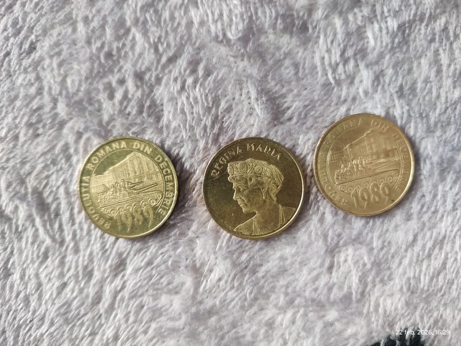 Vand set 3 monede comemorative romanesti