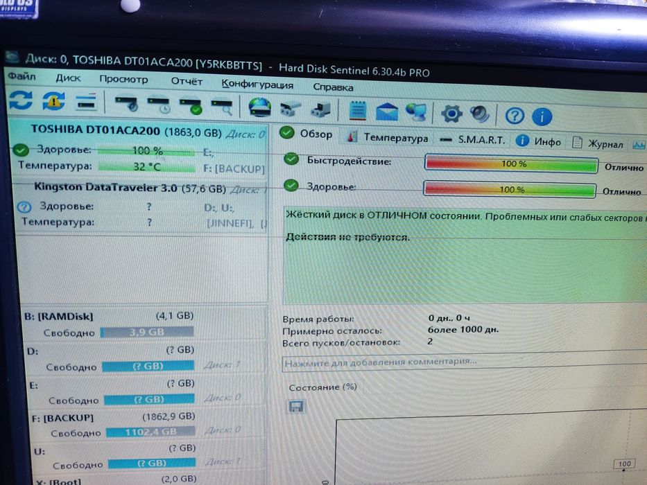 Жёсткие диски 2Tb/ 1Tb новые