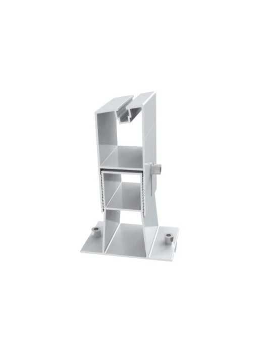 Алуминиева конструкция за фотоволтаични панели баластна плосък покрив