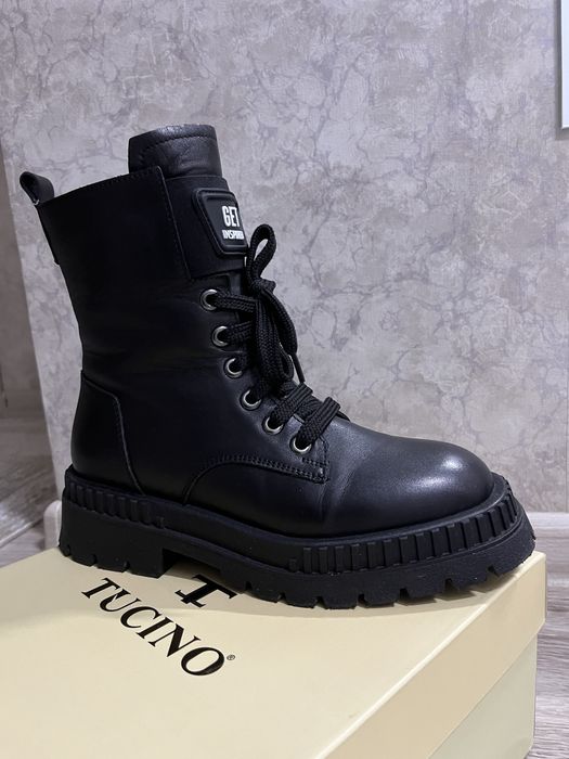 Сапоги зимние кожанные