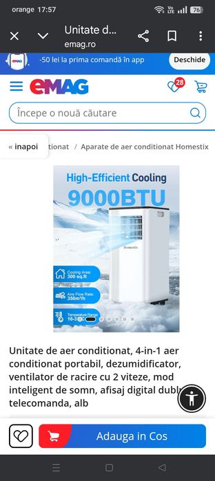 Aer condiționat portabil