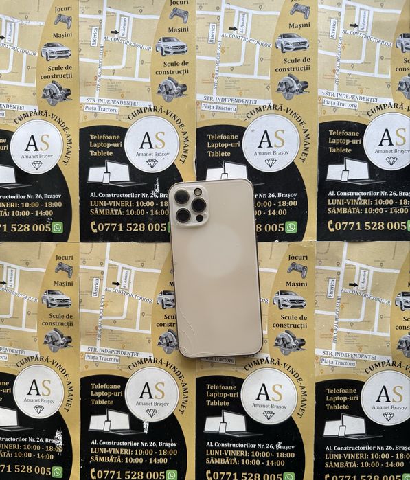 Apple iPhone 12 Pro 128Gb Gold Neverlocked spate fisurat