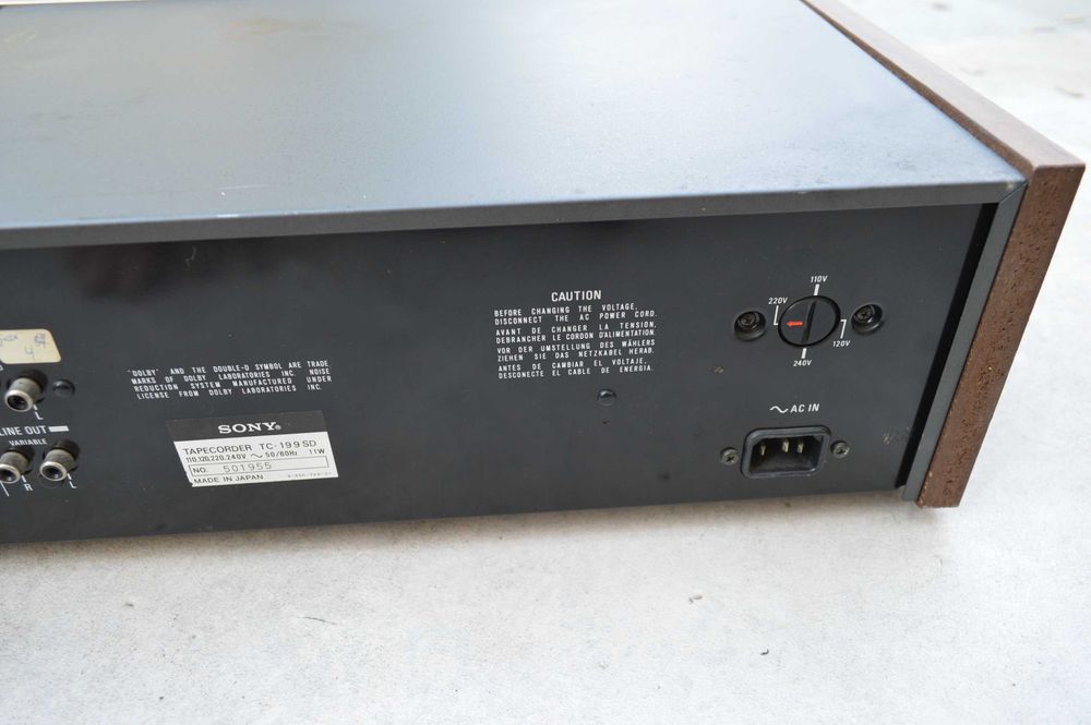 Deck Sony TC 199 SD