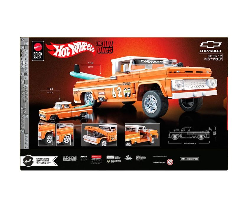 Brick Shop - Hot Wheels: Пикап Шевролет, 858 елемента