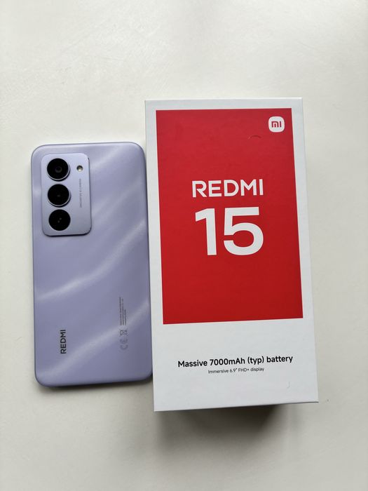 MI Redmi 15 7000 mAh батерия, Snapdragon, 50mpx camera, 128 GB