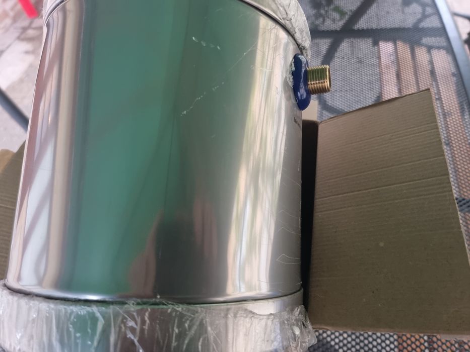 Vas flotor inox 5 l/ vas asistent 5 litri pentru panoul solar nepresurizat, nou, cu garnitura
