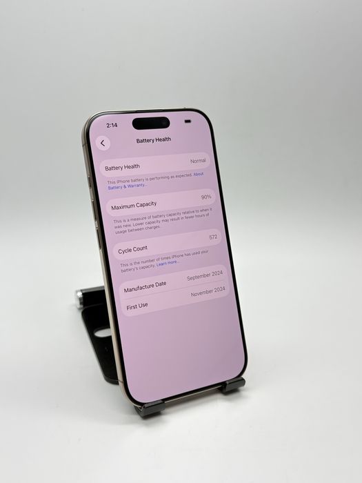 iPhone 16 PRO 256Gb Desert - STARE CA NOU 10/10 + Garantie
