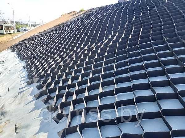 Георешетка (geocells), высота 50 мм, 100 мм, 150 мм, 200 мм. (Россия)