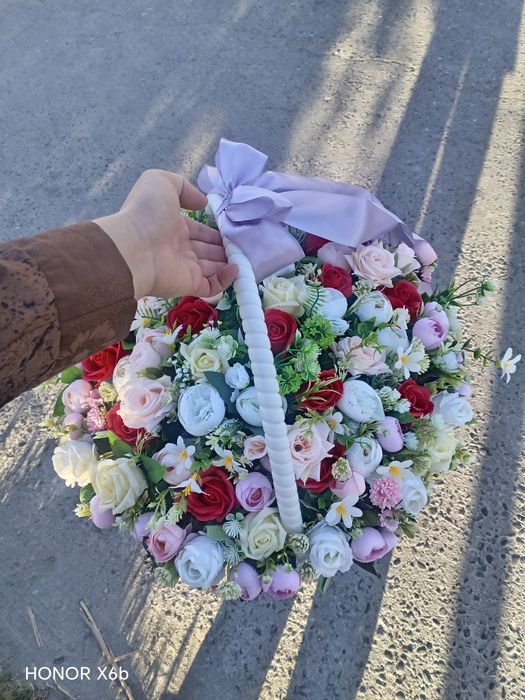 Suniy gul buket xitoy sovun gul