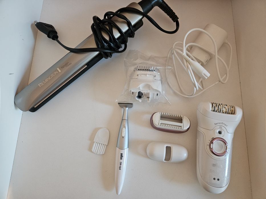 Епилатор Braun Silk epil 9 + преса