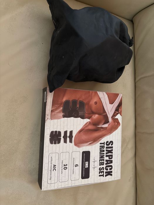 Електрически стимулатор за мускули + Ластици за тренировки!