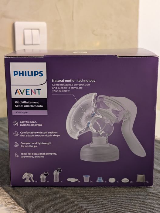 Set pompa manuala de san, Philips Avent