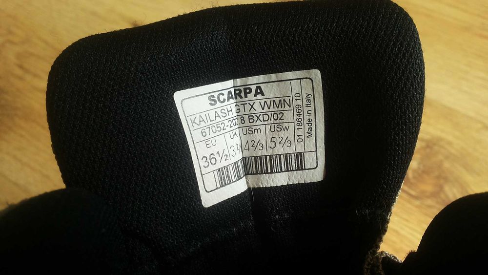 SCARPA KAILASH GORE-TEX Leather Boots EUR 36 1/2 / UK 3 2/3 естествена кожа водонепромокаеми - 1104