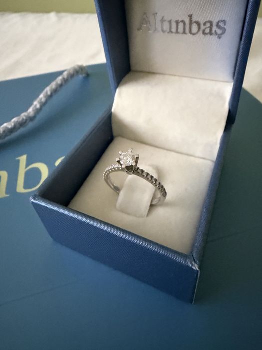 Пръстен Altinbas с Диаманти 0.40ct от Бяло Злато 14K