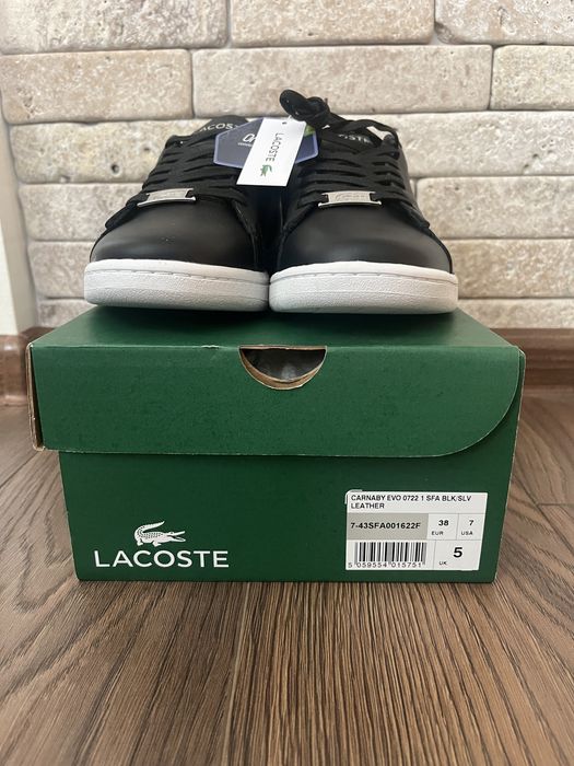 Черни кецове Lacoste 38 размер