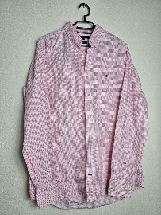 Cămașă Tommy Hilfiger marime L 100% bumbac  Slim Fit