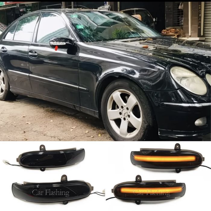 W211 повортники на зеркала, повторитель