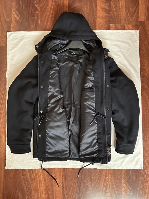 Palton,haina amestec lana,Armani Exchange,marime M-L