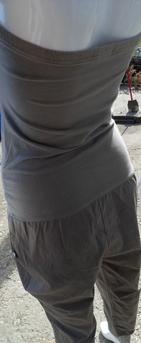 Salopetă cu pantaloni lungi talie căzută, Risskio, marimea M, gri