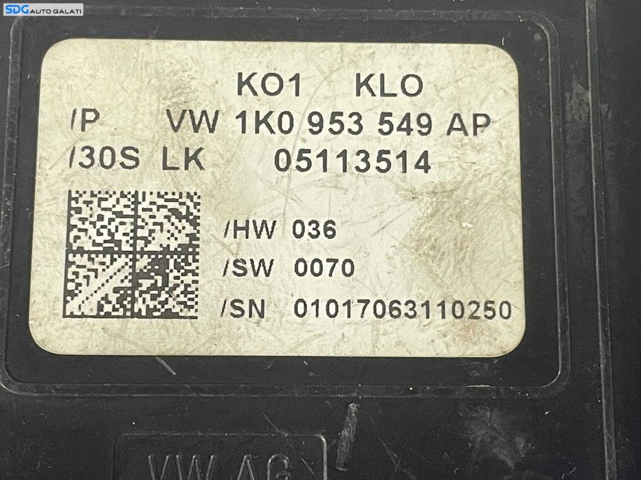 Calculator Modul Coloana Volan Seat Leon 1P 2005 - 2011 Cod 1K0953549AP [LR0115]