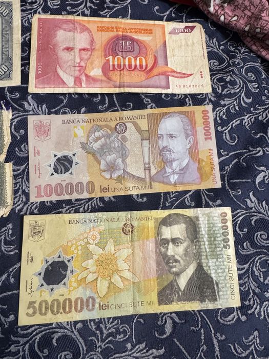 Vand bancnote an 2000, 2001, 1941, 1952.