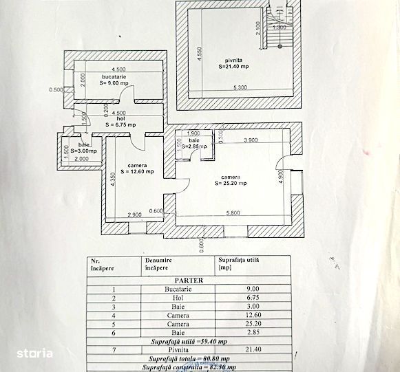 Apartament la casa de vanzare in Sibiu, 60 mp utili zona Centrala