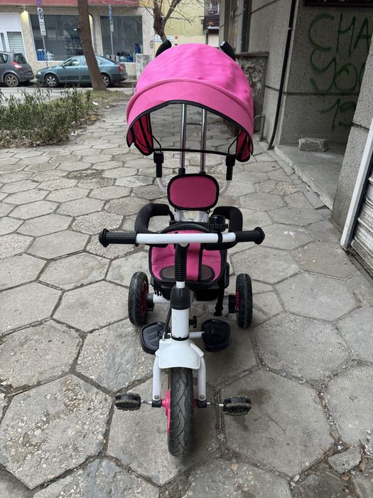 Kikka Boo - Триколка с родителски контрол Arrow Pink