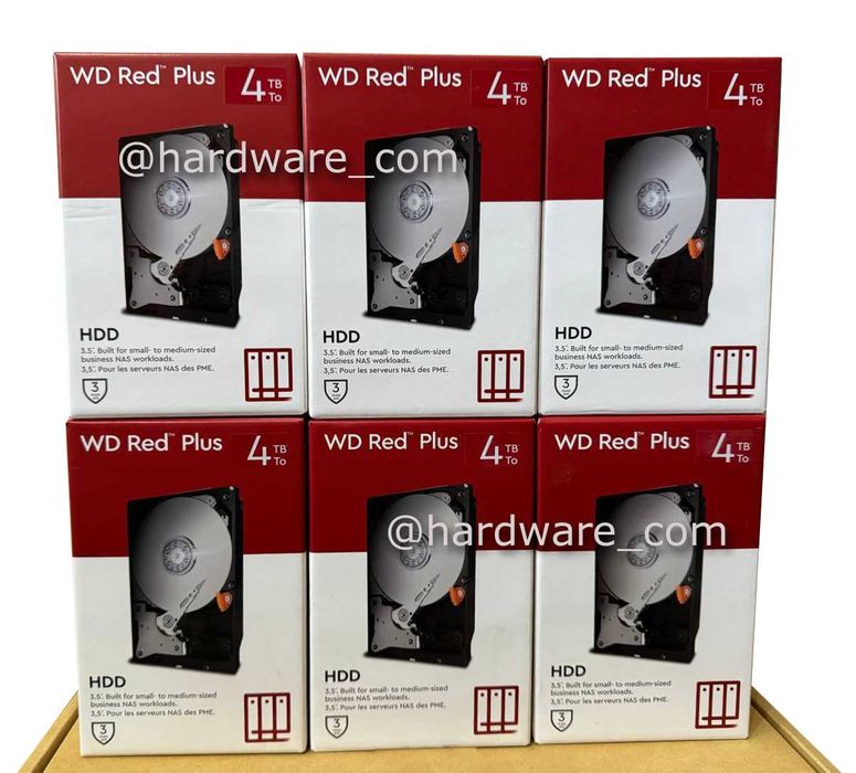 WD Red Plus 4Tb Box. Новые! Количество! CMR 5400 RPM, 256MB Cache.