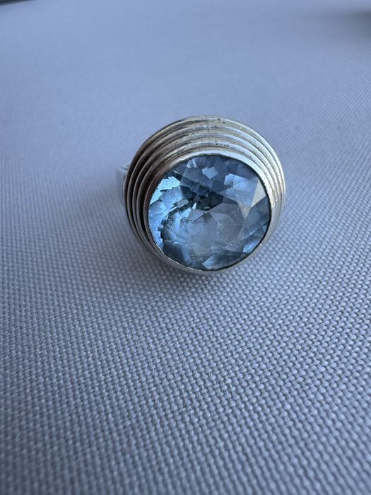 Inel din argint si acvamarin