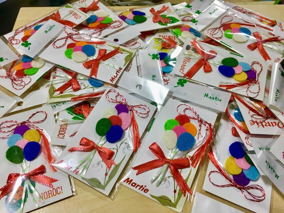 Mărțișoare fetru handmade