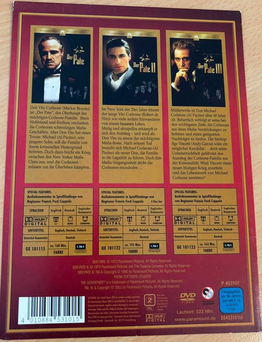 Кръстникът (трилогия) DVD boxset / The Godfather Trilogy DVD boxset